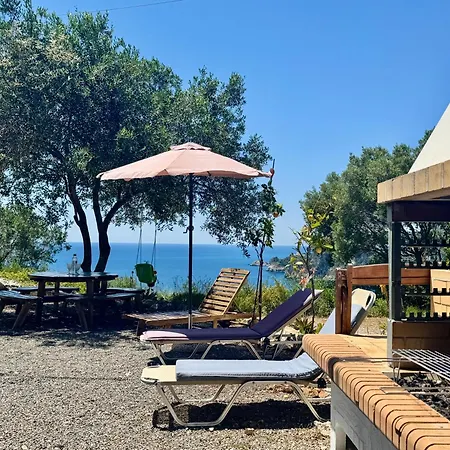 Private Pyrgos - Heated Pool & Sea View - Walking Distance From Beaches & Vilă Liapades