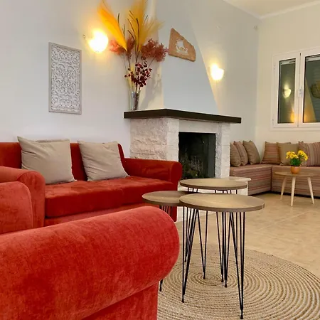 Private Pyrgos - Heated Pool & Sea View - Walking Distance From Beaches & 里亚帕德斯