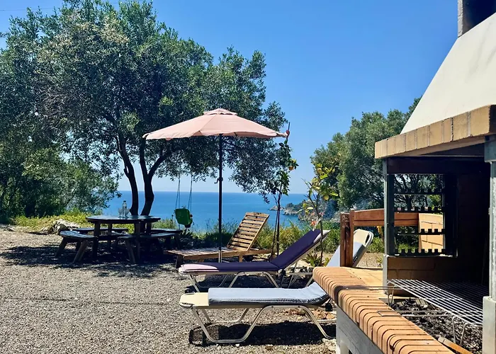 Private Pyrgos - Heated Pool & Sea View - Walking Distance From Beaches & Villa Liapades